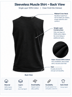 Blank Tank - Muscle Shirt for Men (Cotton)