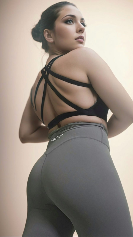 Body Shaping Sports Leggings (Small Logo)