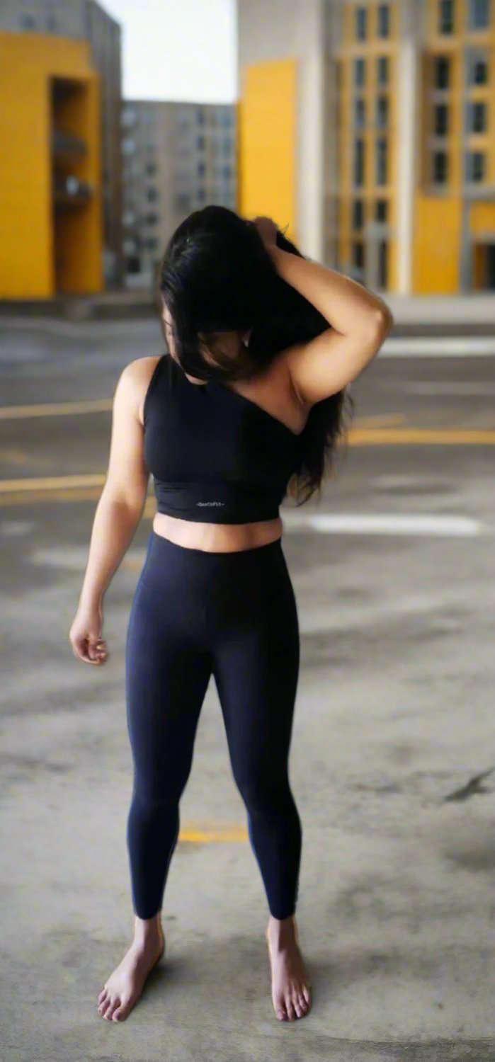 One Shoulder Sports Bra/Top