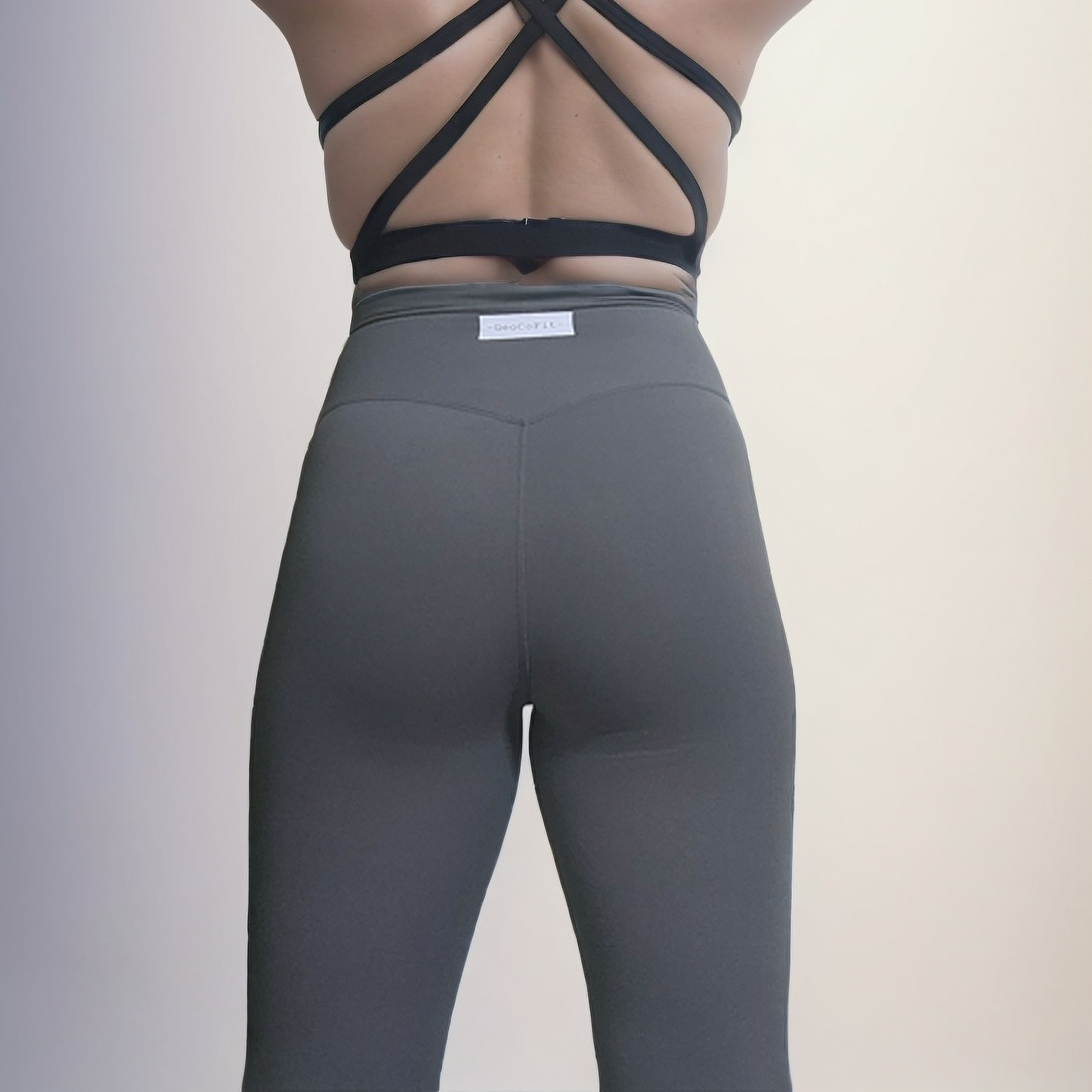 Body Shaping Sports Leggings (Wide Logo)